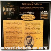 American Documents The Gettysburg Address Jigsaw Puzzle 750-Piece  B00AA88RU2